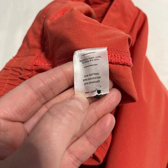 Marine layer 6” casual elastic waist shorts in vibrant red men’s size large - Picture 6 of 8